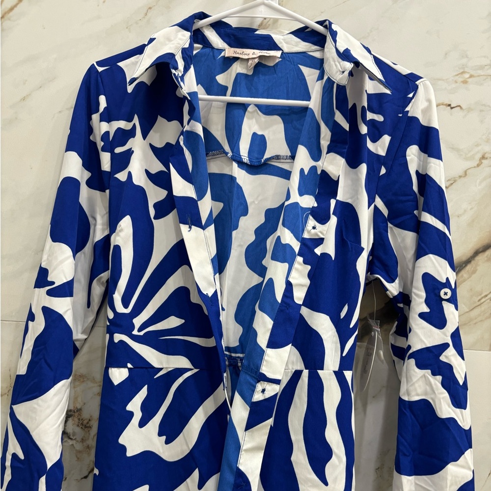 Long dress royal blue size medium